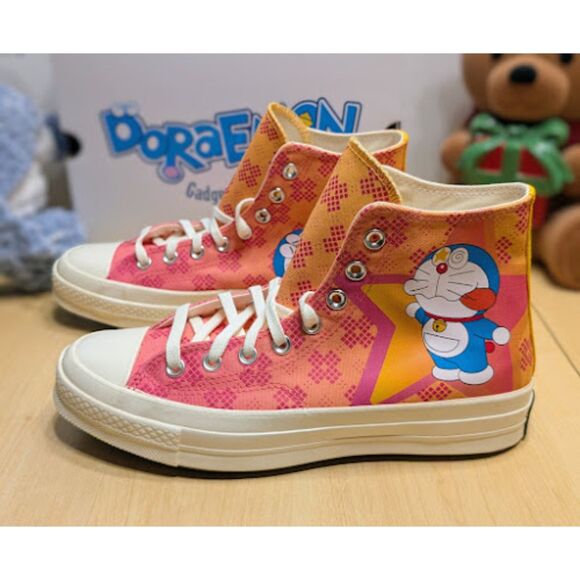 Converse Chuck 70 Doraemon Limited Edition Unisex High Top Sneakers W10 M8 NIB - Picture 4 of 13